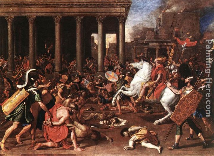 The destruction of the Temple at Jerusalem painting - Nicolas Poussin The destruction of the Temple at Jerusalem art painting